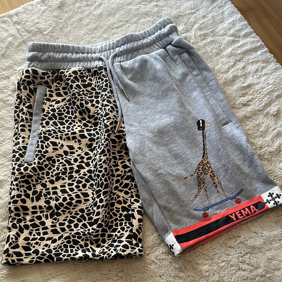 YEMA KIDS MESKEL GIRAFFE SKATING SHORTS IN CLAY - Picture 1 of 8